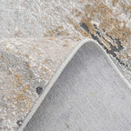 Designer Large Antique Polyester Abstract Painterly Carpet Rug