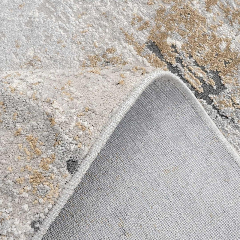 Designer Large Antique Polyester Abstract Painterly Carpet Rug
