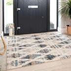 Designer Wool Like Duck Egg Thick Polyester Carpet