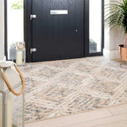 Designer Wool Like Duck Egg Thick Polyester Carpet