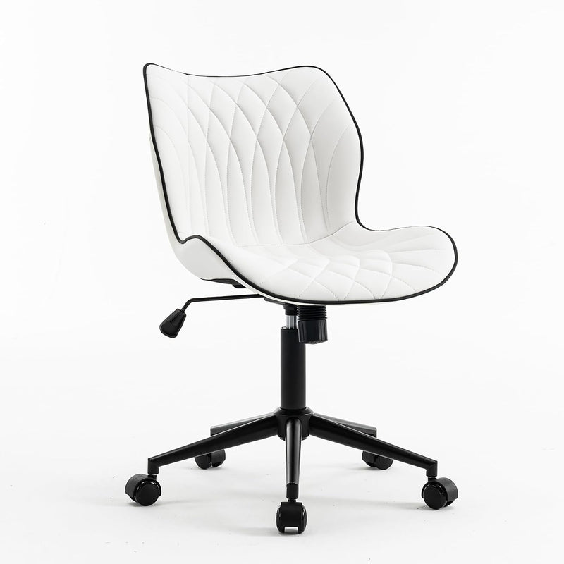 Desk Chair Adjustable Home Office with Wheels PU
