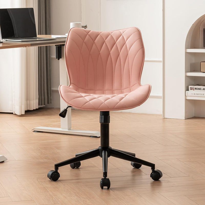 Desk Chair Adjustable Home Office with Wheels PU