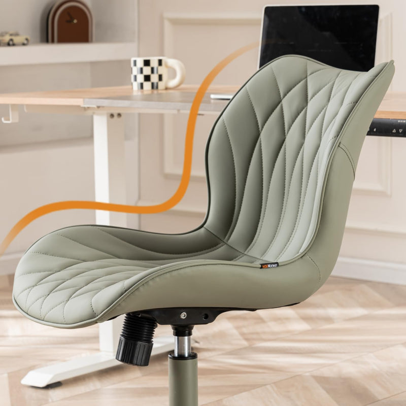 Desk Chair Adjustable Home Office with Wheels