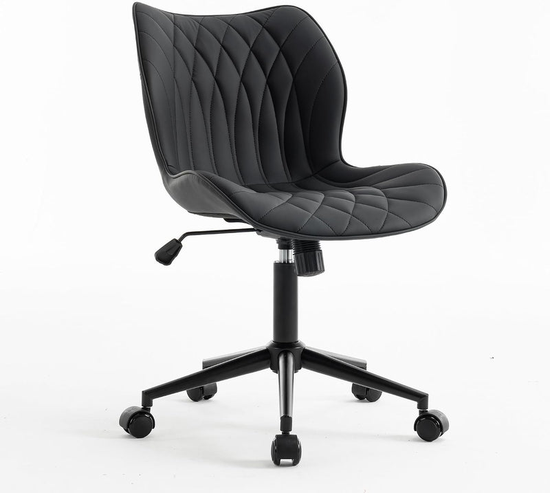 Desk Chair Adjustable Home Office with Wheels PU