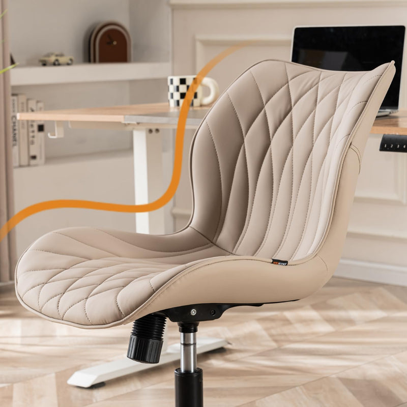 Desk Chair Adjustable Home Office with Wheels