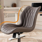 Desk Chair Adjustable Home Office with Wheels PU