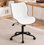 Desk Chair Adjustable Home Office with Wheels PU