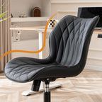 Desk Chair Adjustable Home Office with Wheels PU