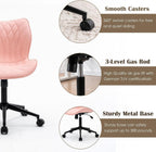 Desk Chair Adjustable Home Office with Wheels PU