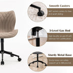 Desk Chair Adjustable Home Office with Wheels