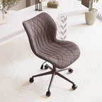 Desk Chair Adjustable Home Office with Wheels PU