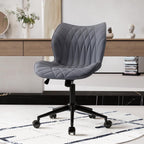 Desk Chair Adjustable Home Office with Wheels PU