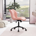 Desk Chair Adjustable Home Office with Wheels PU