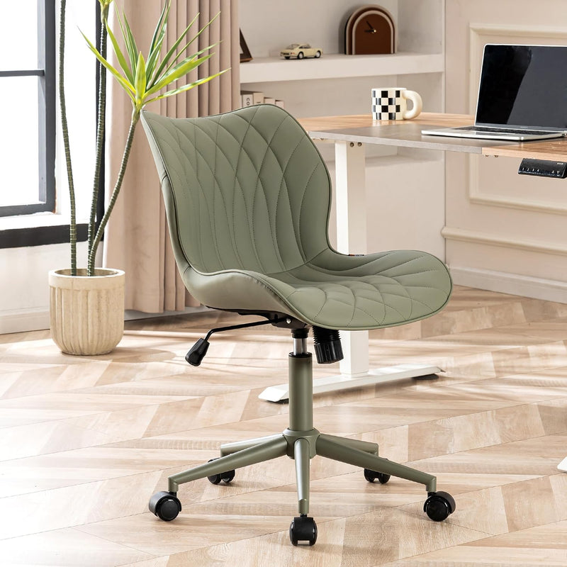 Desk Chair Adjustable Home Office with Wheels