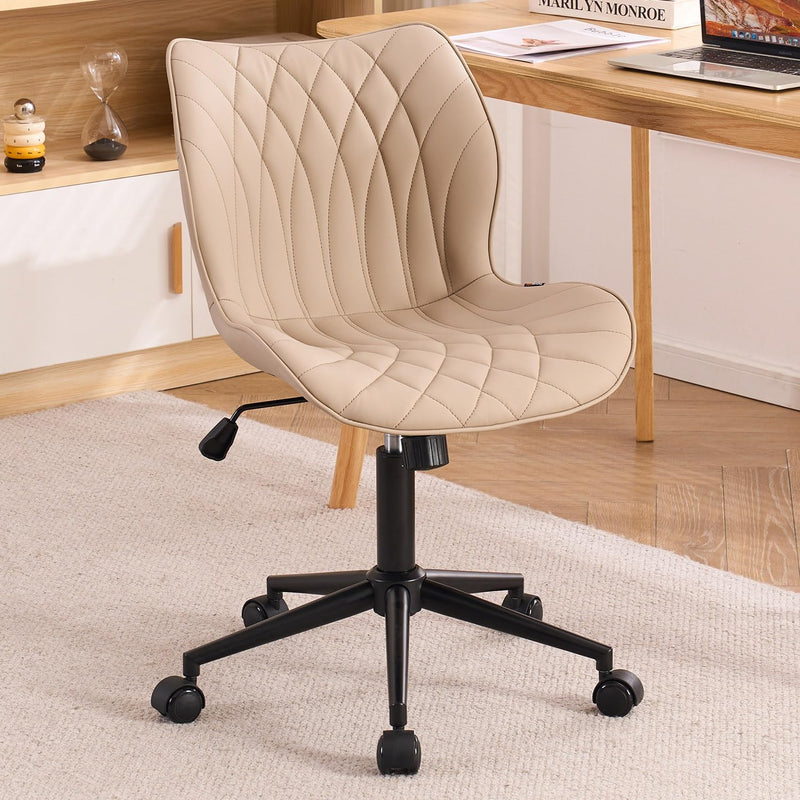 Desk Chair Adjustable Home Office with Wheels