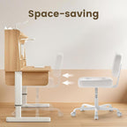 Desk Chair Adjustable Swivel Task Seat Teddy-Fleece