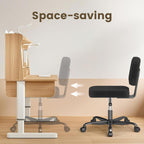 Desk Chair Adjustable Swivel Task Seat Teddy-Fleece