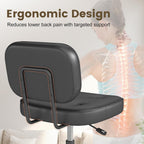 Desk Chair Adjustable Swivel Task Seat Teddy-Fleece
