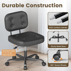 Desk Chair Adjustable Swivel Task Seat Teddy-Fleece