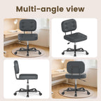 Desk Chair Adjustable Swivel Task Seat Teddy-Fleece