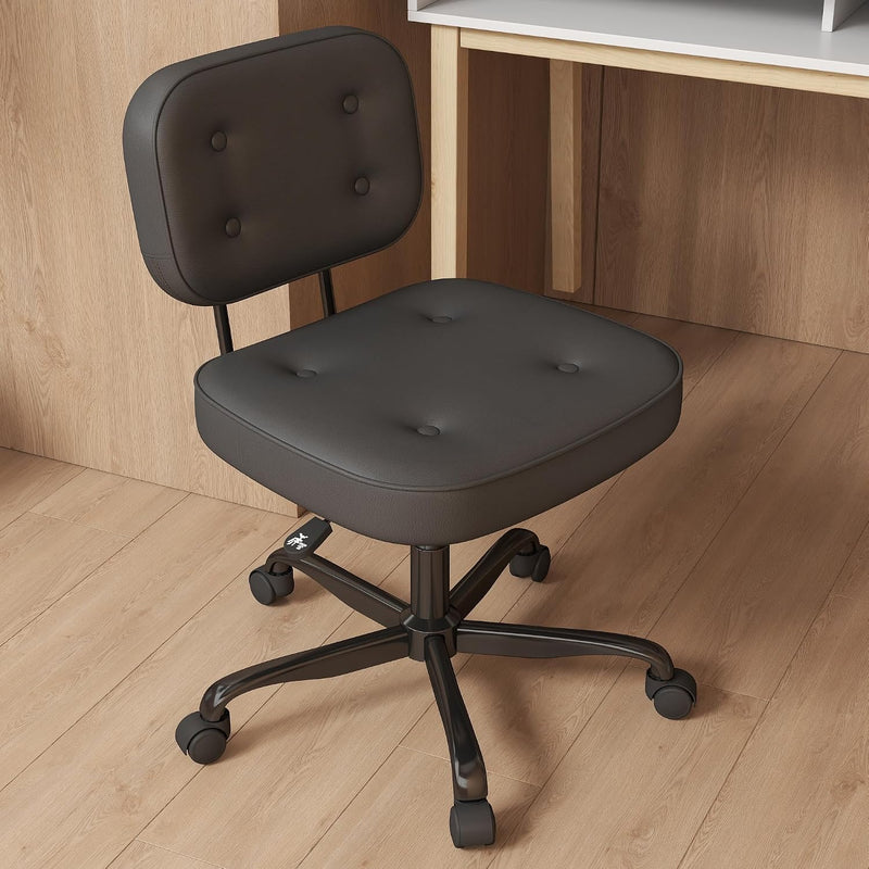 Desk Chair Adjustable Swivel Task Seat Teddy-Fleece