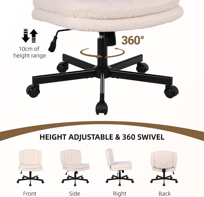 Desk Chair Cross Legged with Armrests
