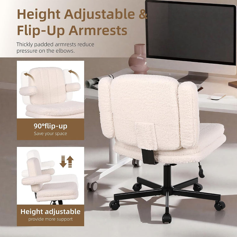 Desk Chair Cross Legged with Armrests