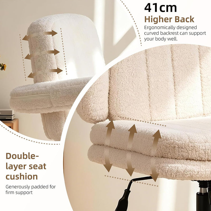 Desk Chair Cross Legged with Armrests