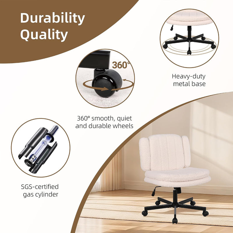 Desk Chair Cross Legged with Armrests