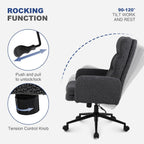 Desk Chair Faux Cashmere Office