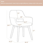 Desk Chair No Wheels Vanity Comfy Accent Chairs (Set of 2)