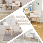 Desk Chair No Wheels Vanity Comfy Accent Chairs (Set of 2)