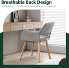 Desk Chair No Wheels Vanity Comfy Accent Chairs (Set of 2)
