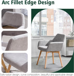 Desk Chair No Wheels Vanity Comfy Accent Chairs (Set of 2)