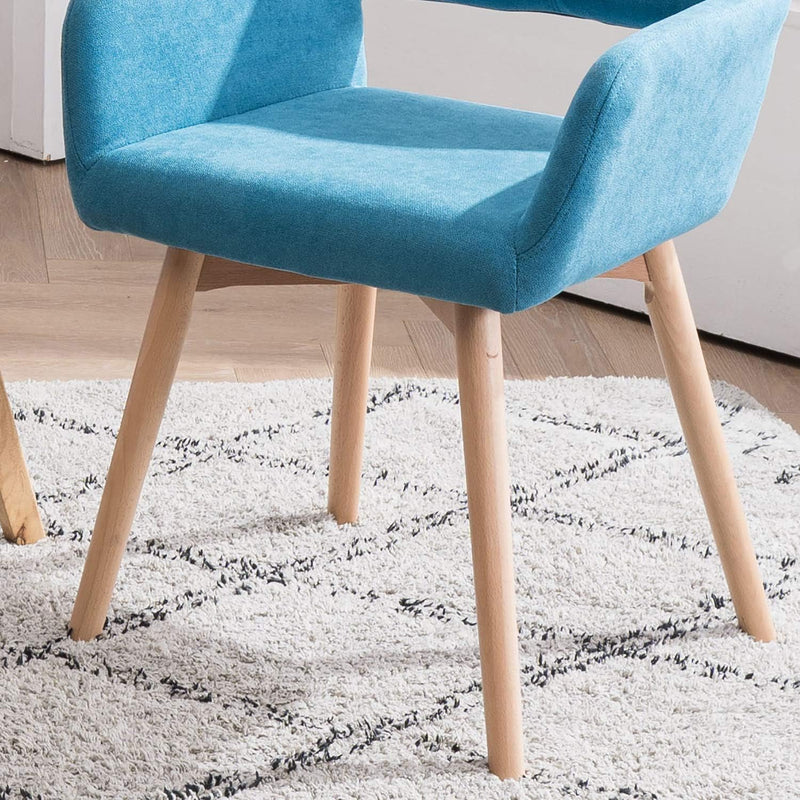 Desk Chair No Wheels Vanity Comfy Accent Chairs (Set of 2)