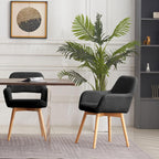 Desk Chair No Wheels Vanity Comfy Accent Chairs (Set of 2)