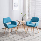 Desk Chair No Wheels Vanity Comfy Accent Chairs (Set of 2)
