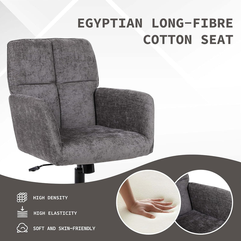 360degreesswivel Office Chair with Armrests Height Adjustable