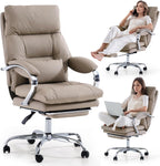 Desk Chairs with Foot Rest Reclining Office Chair