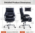 Desk Chairs with Foot Rest Reclining Office Chair