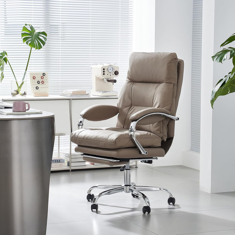 Desk Chairs with Foot Rest Reclining Office Chair