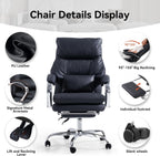 Desk Chairs with Foot Rest Reclining Office Chair