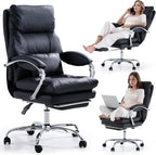 Desk Chairs with Foot Rest Reclining Office Chair