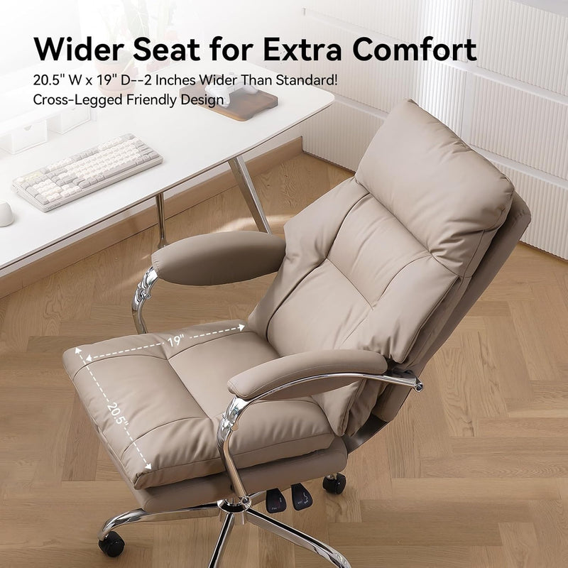 Desk Chairs with Foot Rest Reclining Office Chair