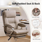 Desk Chairs with Foot Rest Reclining Office Chair