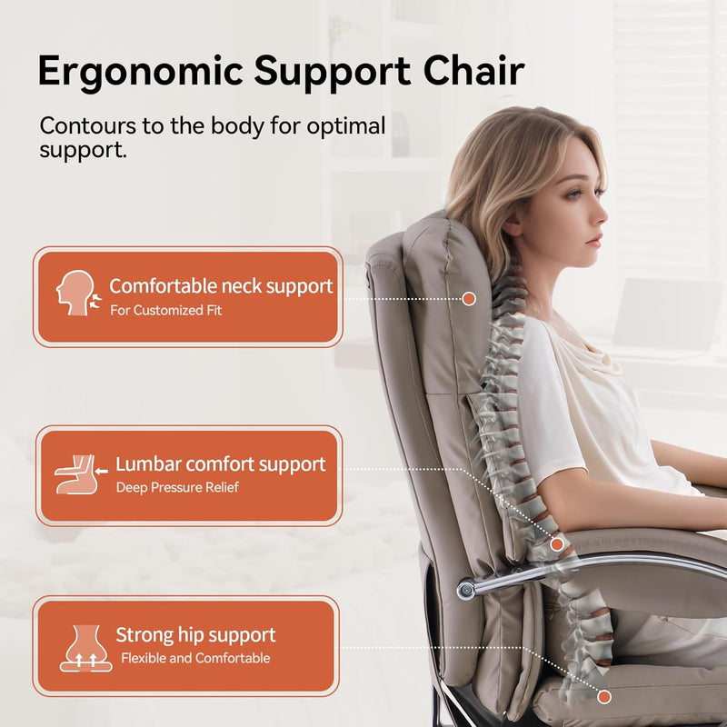 Desk Chairs with Foot Rest Reclining Office Chair