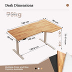 Desk Electric Sit-Stand Office Computer with 2 Memory