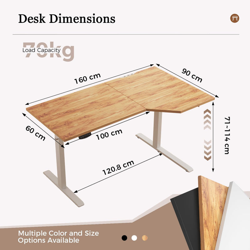 Electric Standing Desk 2 Memory Buttons for Stand