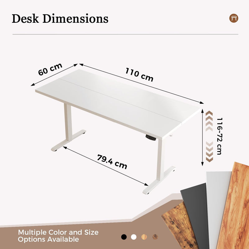 Electric Standing Desk 2 Memory Buttons for Stand