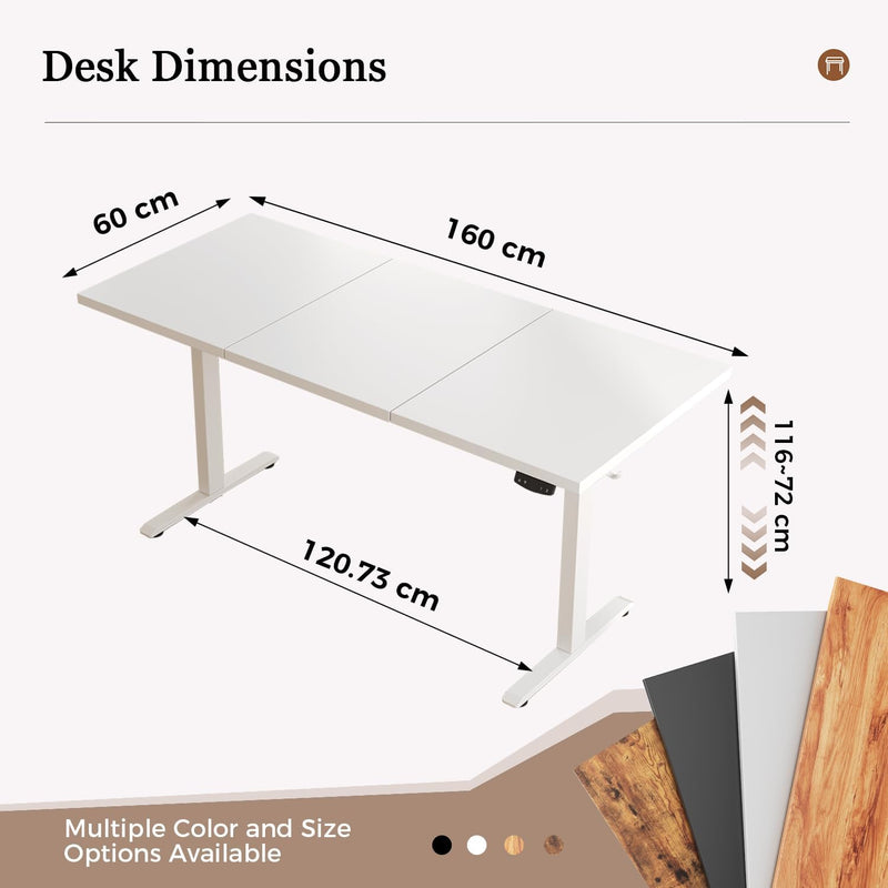 Electric Standing Desk 2 Memory Buttons for Stand